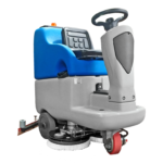 Lavapavimenti Ecosmile blu e grigia su sfondo trasparente